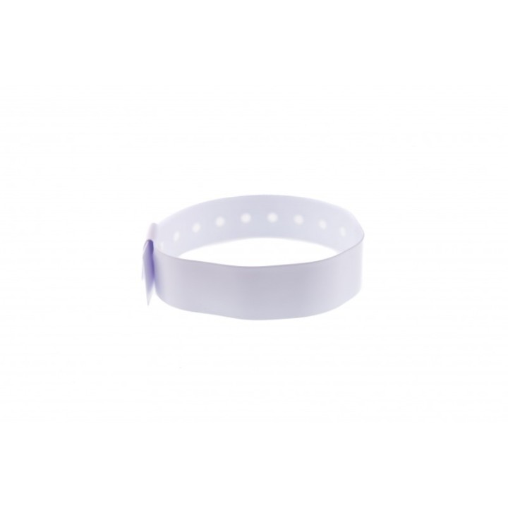 BRACELET BLANC VINYLE MAT x100 TAILLE L 1474010