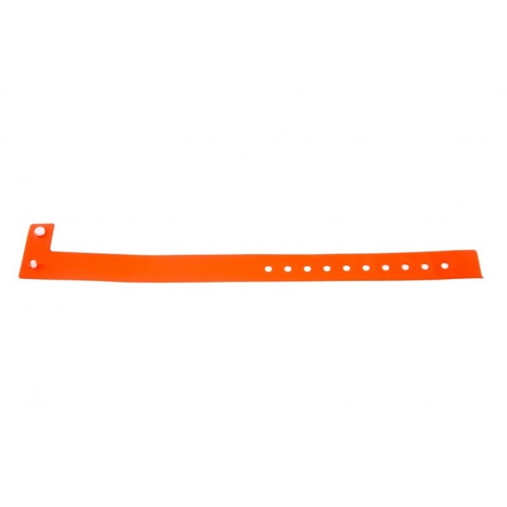BRACELET ORANGE VINYLE MAT x100 TAILLE L 1474016