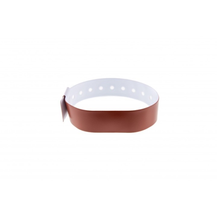 BRACELET MARRON VINYLE MAT x100 TAILLE L 1474027