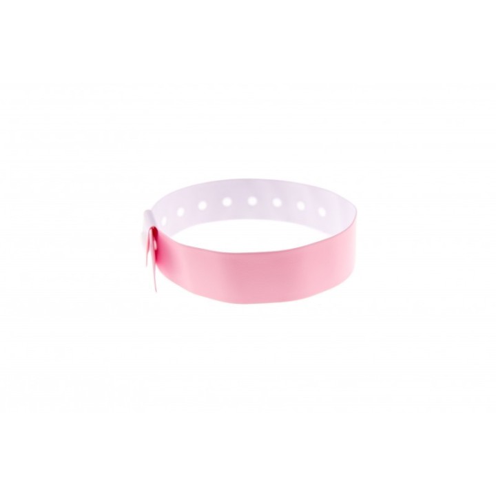 BRACELET ROSE PALE VINYLE MAT x100 TAILLE L 1474026