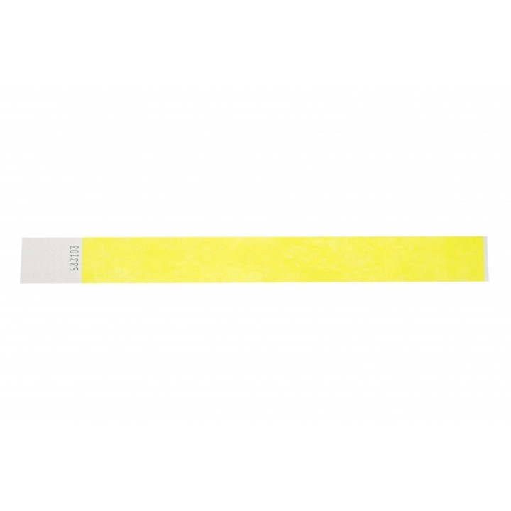 BRACELET TYVEK JAUNE NUMEROTE LARGEUR 25 MM 1474243