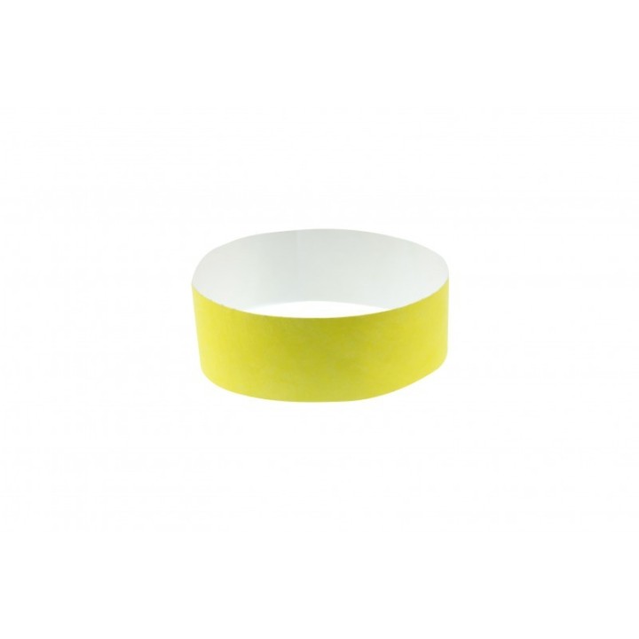 BRACELET TYVEK JAUNE NUMEROTE LARGEUR 25 MM 1474243