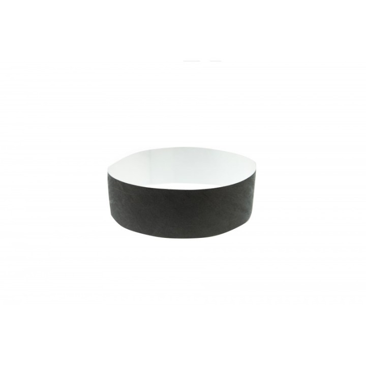 BRACELET TYVEK NOIR NUMEROTE LARGEUR 25 MM 1474236