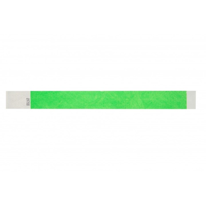 BRACELET TYVEK VERT CLAIR NUMEROTE LARGEUR 25 MM 1474244