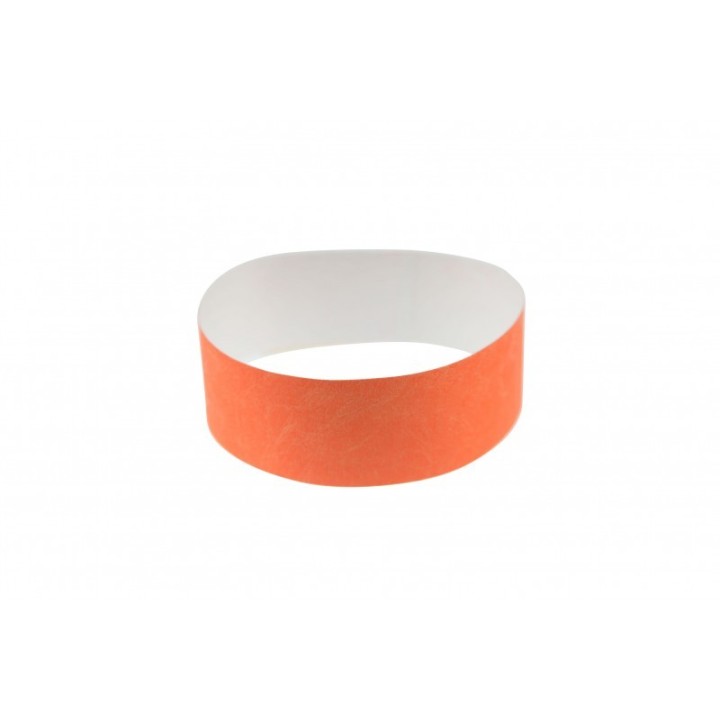BRACELET TYVEK ORANGE CLAIR NUMEROTE LARGEUR 25 MM 1474246