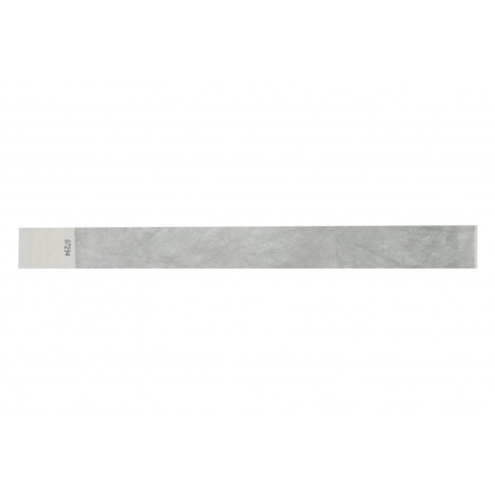BRACELET TYVEK GRIS NUMEROTE LARGEUR 25 MM 1474235