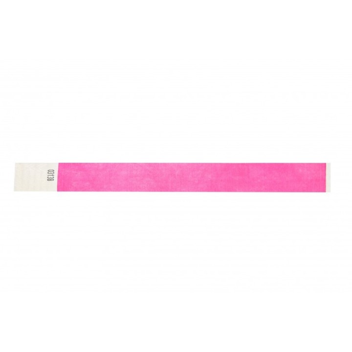 BRACELET TYVEK ROSE NUMEROTE LARGEUR 25 MM 1474245