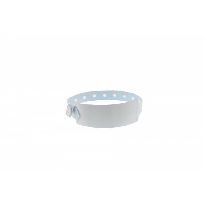 BRACELET EN VINYLE ADULTE HOPITAL AVEC PANNEAU D´ECRITURE BLEU PALE 1474082