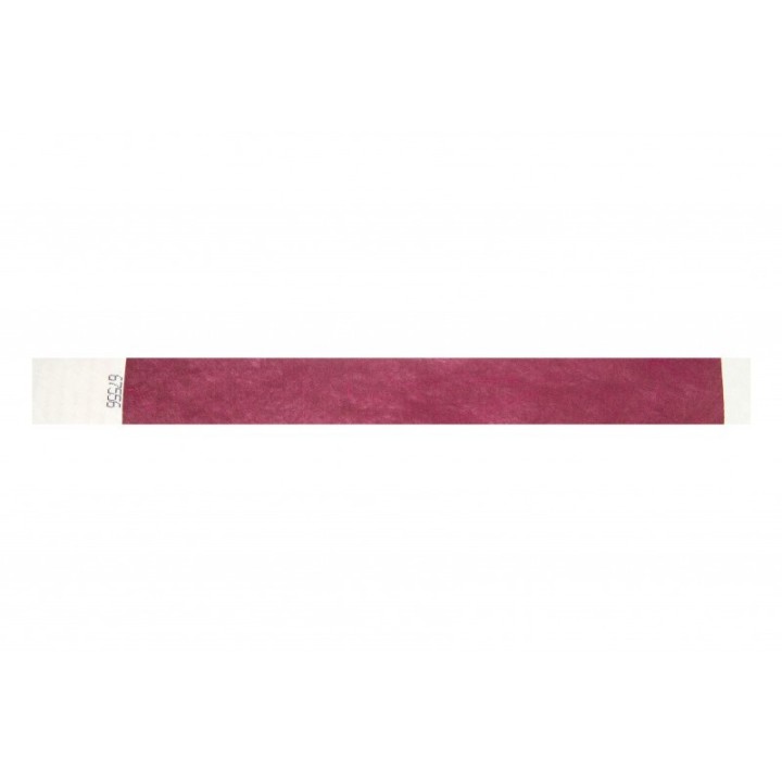 BRACELET TYVEK ROUGE NUMEROTE LARGEUR 19 MM 1475041