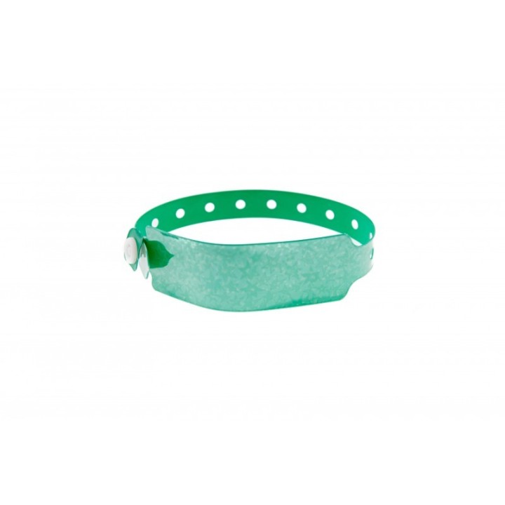 BRACELET HOLOGRAPHIQUE VERT AVEC ETOILES TAILLE XL 1474155
