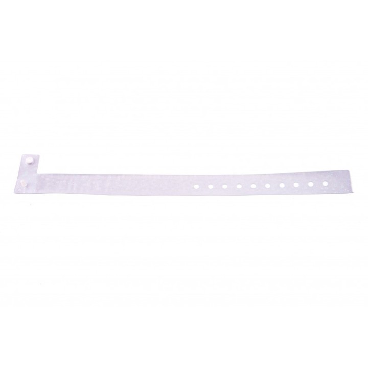 BRACELET HOLOGRAPHIQUE BLANC TAILLE L AVEC BULLES 1474100