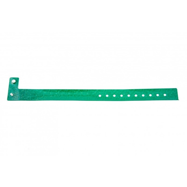 BRACELET HOLOGRAPHIQUE VERT TAILLE L AVEC BULLES 1474105