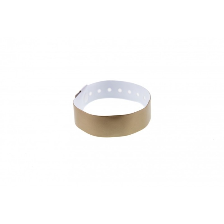 BRACELET OR ASPECT METALLISE x100 VINYLE TYPE-L-Réf :1474021