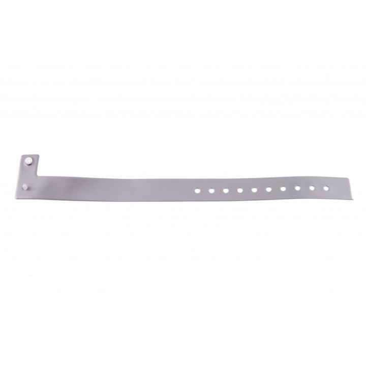 BRACELET ARGENT ASPECT METALLISE x100 VINYLE TYPE-L-Réf :1474022