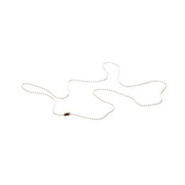 Chainette plastique pour porte-badge Blanc X100 1421001
