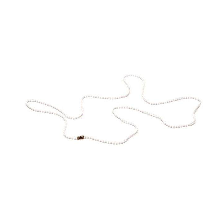 Chainette plastique pour porte-badge Blanc X100 1421001