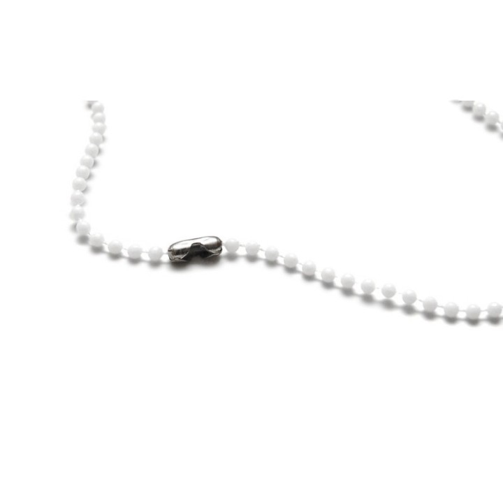 Chainette plastique pour porte-badge Blanc X100 1421001