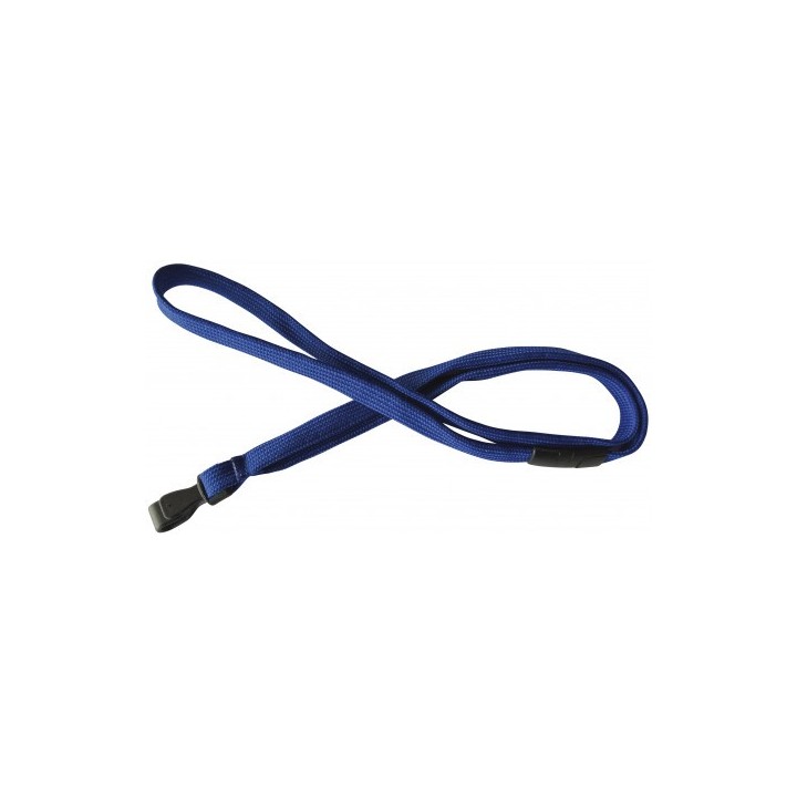 Cordon tour de cou sécurisé tube 12mm mousqueton anti-rotation couleur x100 1437256