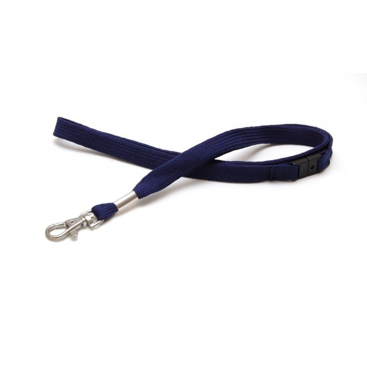 Cordon tube en polyester 12 mm crochet métal x100 Couleur 1437290