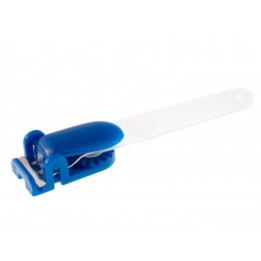 Pince Bretelle plastique avec lanière en couleur IDP13 x100 1411112 Bleu