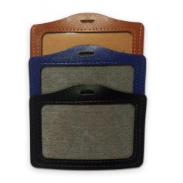 Porte-badge rigide aspect cuir horizontal 1 carte CB Couleur 1453261