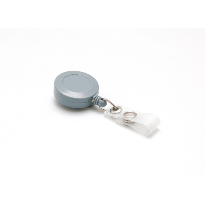 Enrouleur attache badge plastique IDS940 x100 1460046 gris