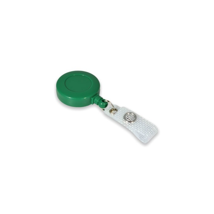 Enrouleur attache badge plastique IDS940 x100 1460047 vert