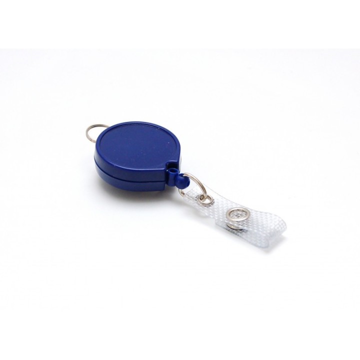 Enrouleur Zip plastique anneau métal IDS960 x100 1460022 Bleu
