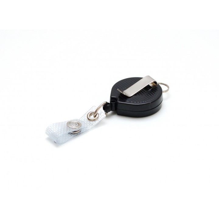 Enrouleur Zip plastique anneau métal IDS960 x100 1460024 Noir