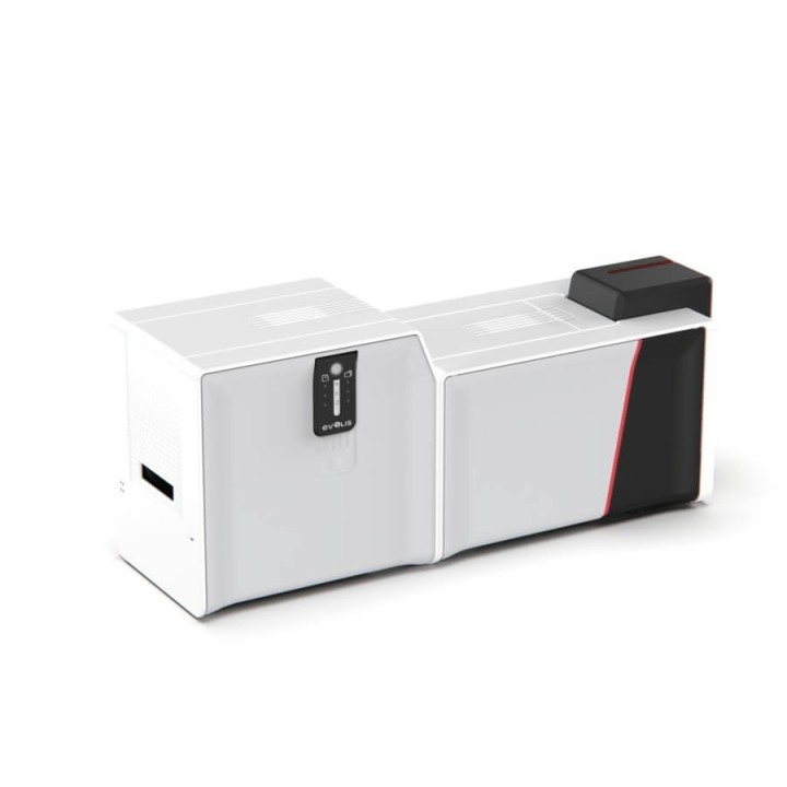 Modèle de l'Imprimante à Carte EVOLIS PRIMACY 2 avec laminateur et écran LCD, Disponible chez Althus-Office