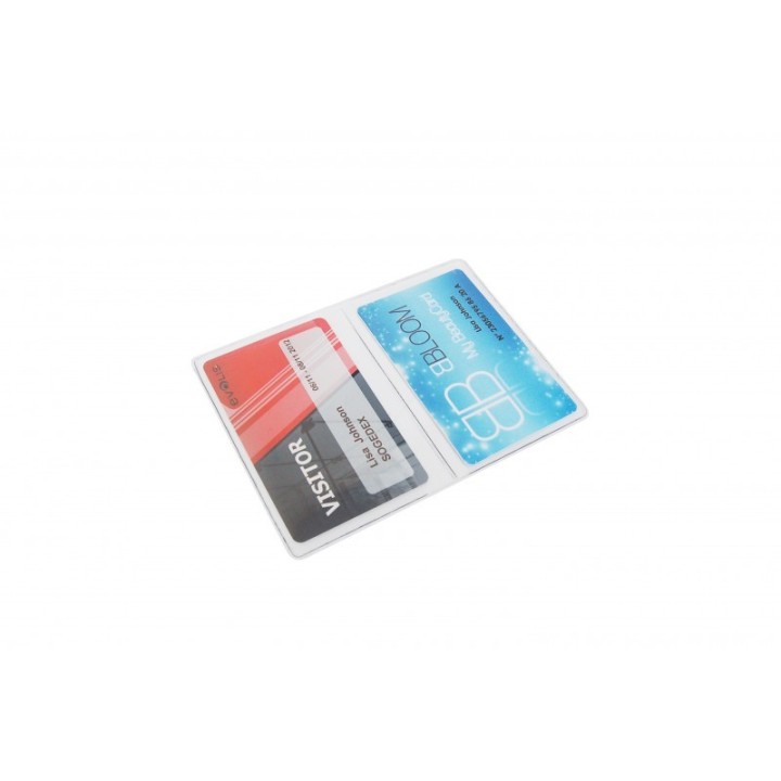 Protège-carte souple étui de 2 poches IDP52 1453801 Blanc