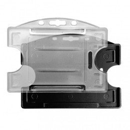 Porte-badge 2 cartes en ABS Horizontal IDP64 1455750