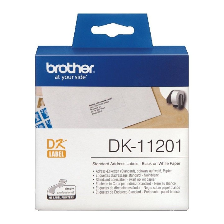 Étiquette Adresse BROTHER Format 29 x 90 mm DK-11201 - Disponible sur Althus-Office.