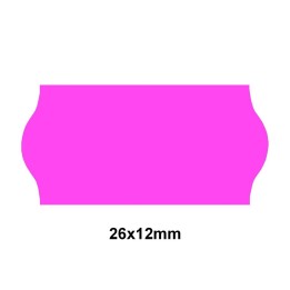 Étiquette adhésif amovible rose EP26C-046 pour pince SATO KENDO/SAMARK 26  26x12mm - Althus-Office