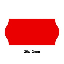 Étiquette adhésif amovible rouge EP26C-045 pour pince SATO KENDO/SAMARK 26  26x12mm - Althus-Office