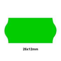 Étiquette adhésif amovible vert EP26C-044 pour pince SATO KENDO/SAMARK 26  26x12mm - Althus-Office