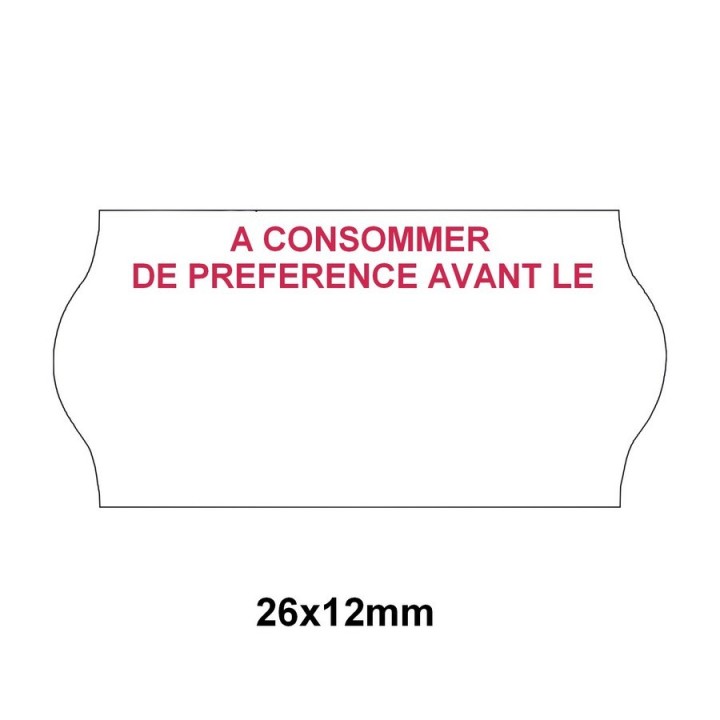Etiquette pour pince KENDO 26 - 26x12mm Réf: EP26IX-011 - Althus-Office