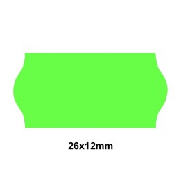 Etiquette adhésif amovible vert fluo pour pince Sato SAMARK/KENDO 26 EP26F-044  26x12mm - Althus-Office