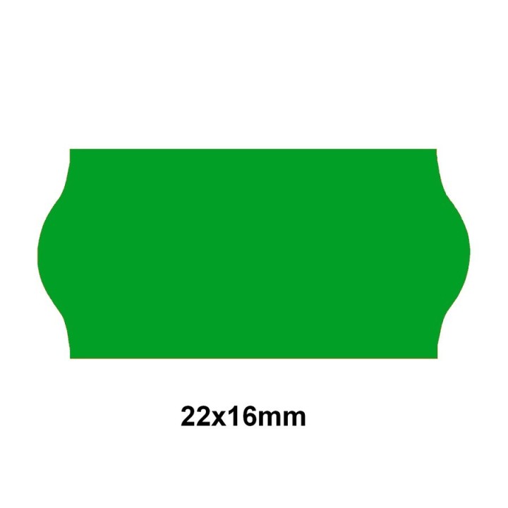 Étiquette adhésif permanent vert pour pince SATO JUDO 22 EPM22/16C-004 22x16mm - Althus-Office