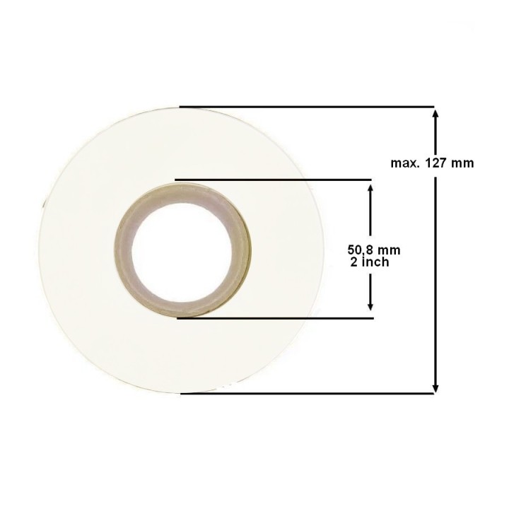 Étiquette en bobine PRIMERA Ronde Diamètre 45mm 074713HIS-S2 Couché Brillant Jet D'Encre