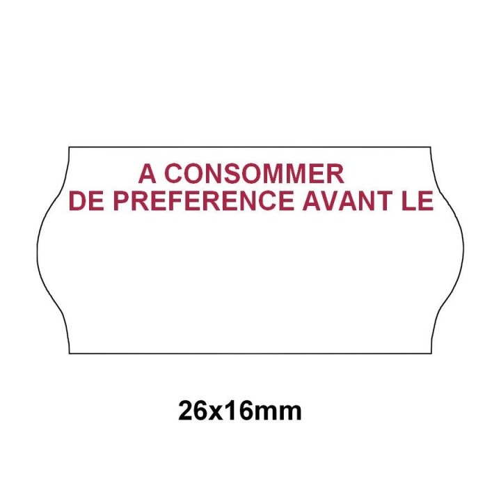 Étiquette EPM16IX-011 pour pince JUDO 26   26x16mm  - Retrouvez ce produit sur Althus-Office.