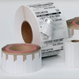 Etiquette avec micro-Perforation entre chaque étiquette ; transfert thermique RFID  - Disponible sur Althus-Office.