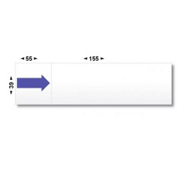 Étiquettes pour machine à affranchir 155x39 mm (+55 mm) - 1000 étiquettes par boite. - Disponible chez Althus-Office