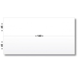 Étiquettes pour machine à affranchir 140 x 90 (2x45mm) - 1000 étiquettes par boite. - Disponible chez Althus-Office