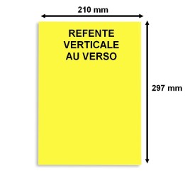 Planche A4 d'étiquettes jaune fluo - pour un marquage précis - Althus-Office