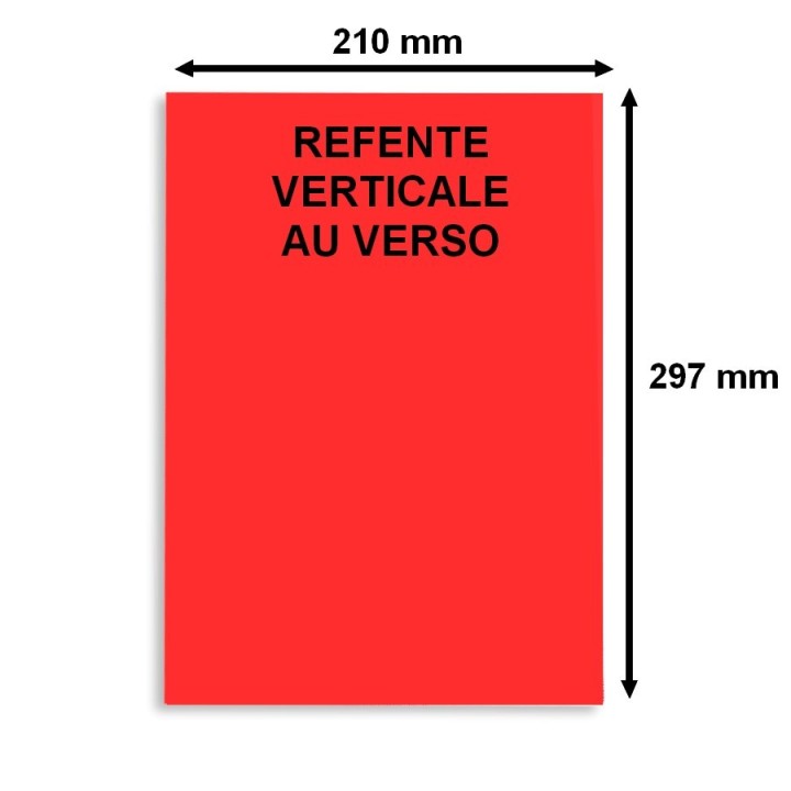 Planche A4 d'étiquettes rouge fluo - pour un marquage précis - Althus-Office