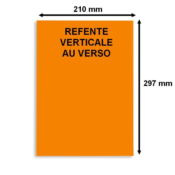 Planche A4 d'étiquettes orange fluo - pour un marquage précis - Althus-Office