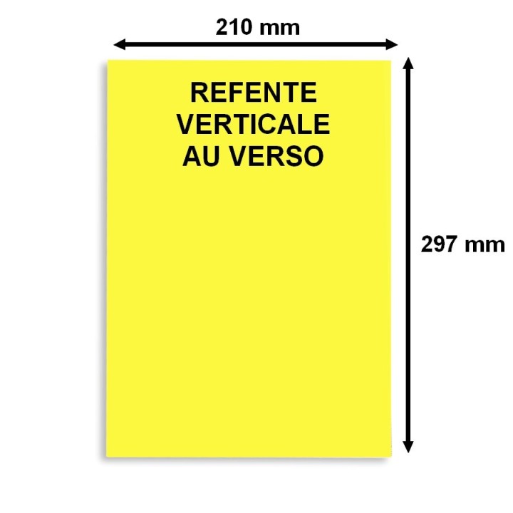 Etiquette en planche A4 jaune Fluo 210 x 297mm Lot De 10 Boîtes de 100 planches 3394X10