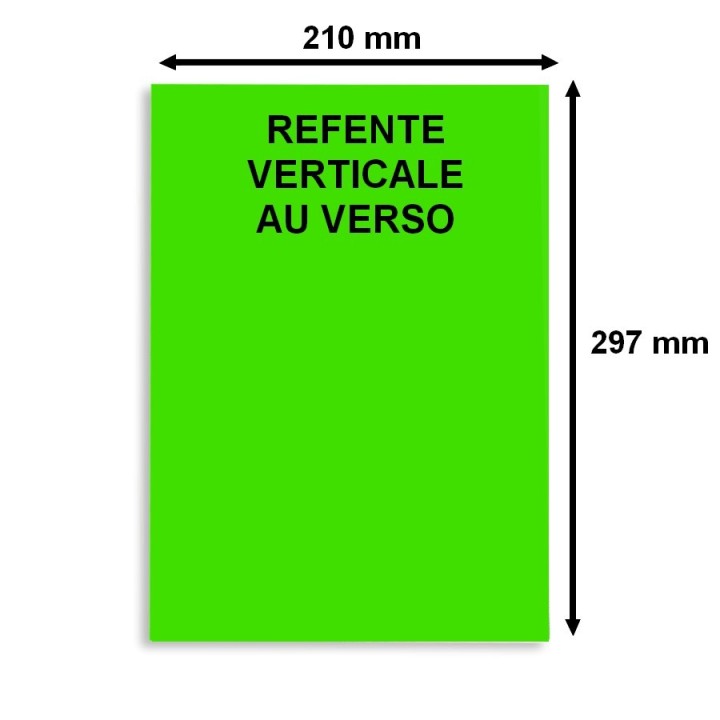 Etiquette en planche A4 vert Fluo 210 x 297mm Lot De 10 Boîtes de 100 planches 3394X10