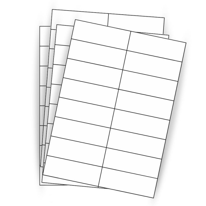 Étiquettes blanches 105 x 37 mm en planche - 100 feuilles - Achetez sur Althus-Office